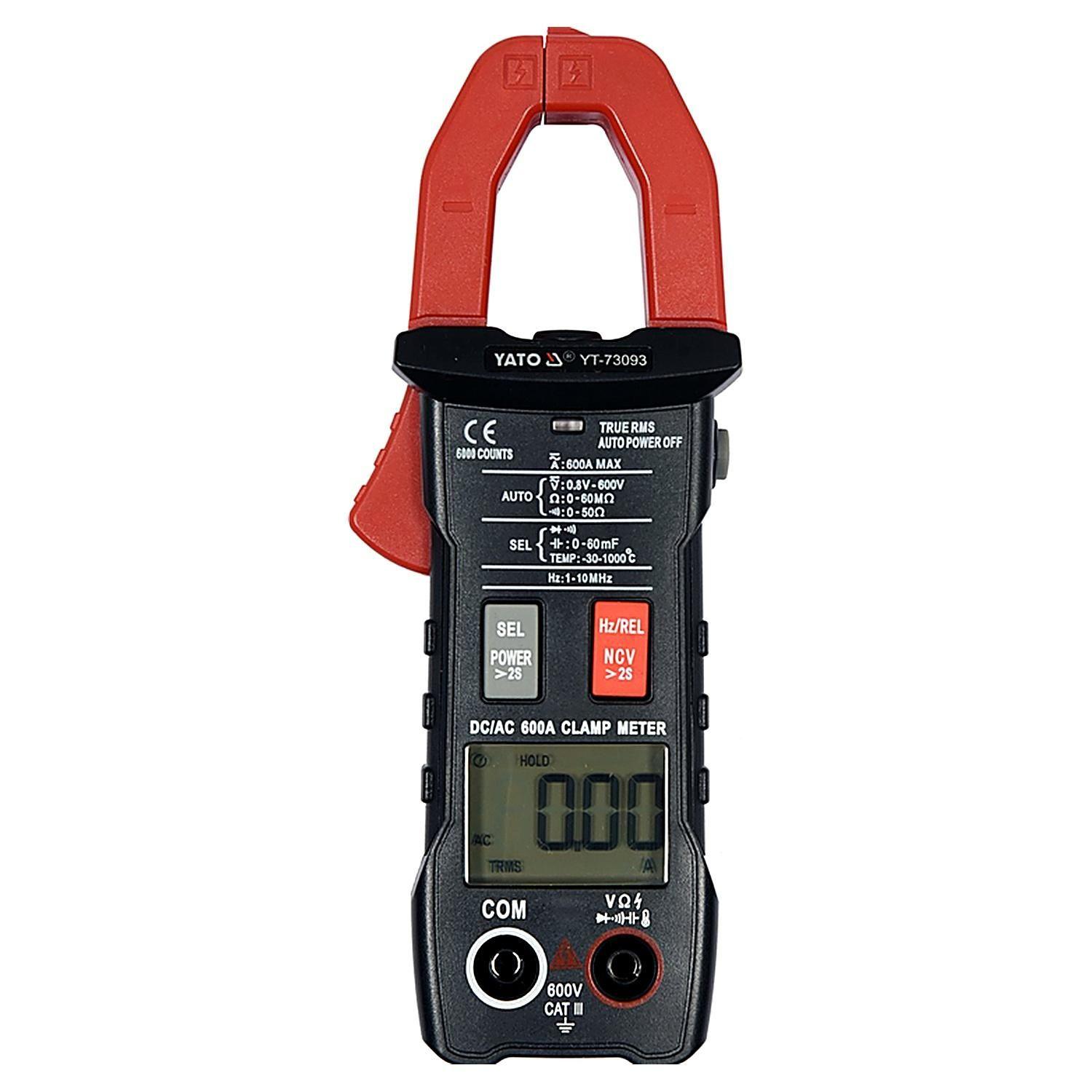 Pinza Amperimétrica True RMS AC/DC 600 A Yato YT-73093-1