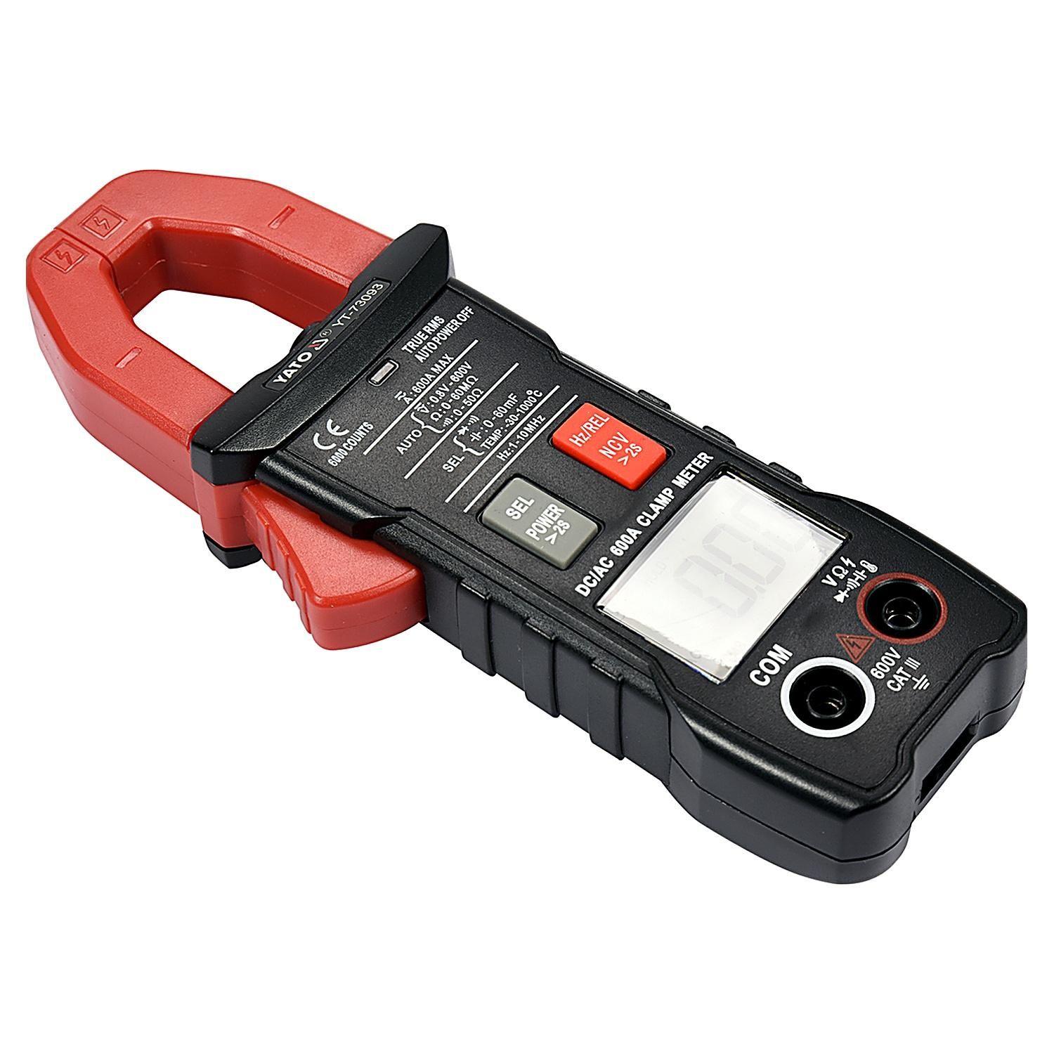 Pinza Amperimétrica True RMS AC/DC 600 A Yato YT-73093-2