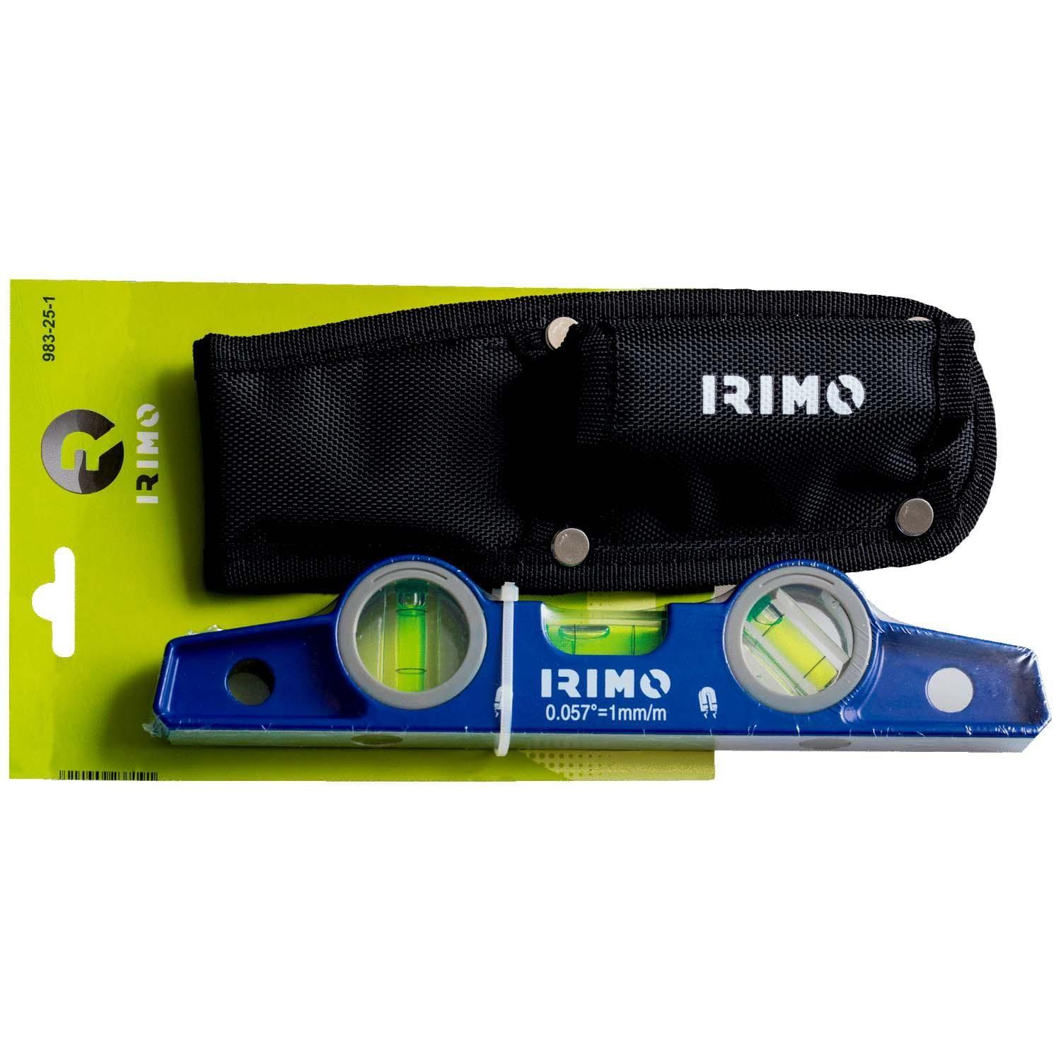 Nivel Torpedo IRIMO 983-25-1 Aluminio Magnético 250mm + Bolsa-1