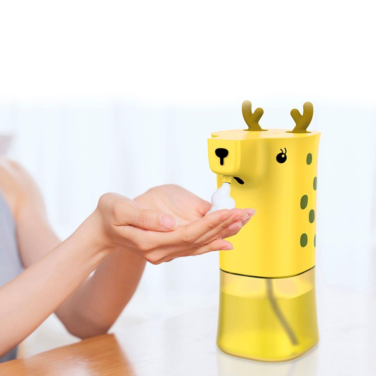 Dispensador Automático De Jabón Espuma Para Niños Jirafa-1