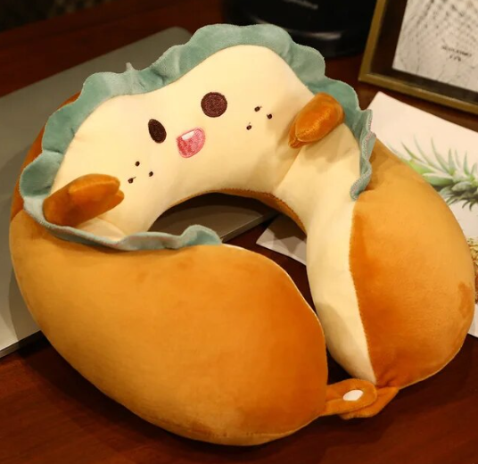 Almohada De Viaje Cervical En Forma De U Silly Toast-1