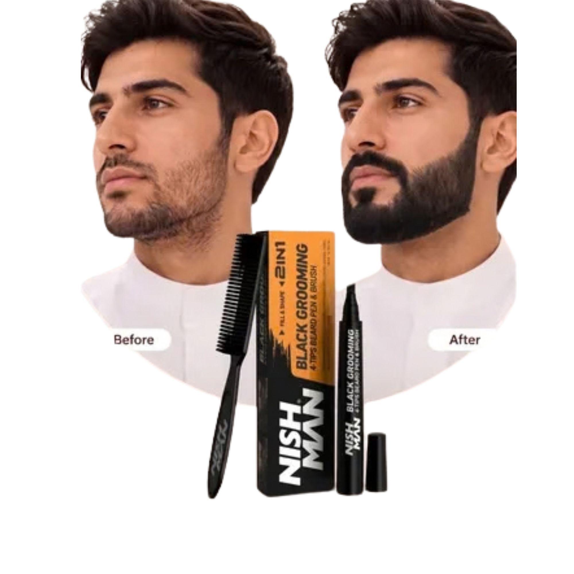 Nishman Lapiz Perfilador De Barba Negro-1