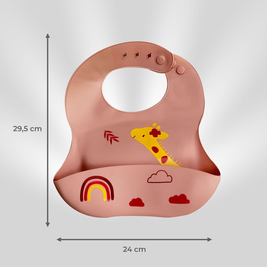 Babero Silicona Infantil Jirafa-1