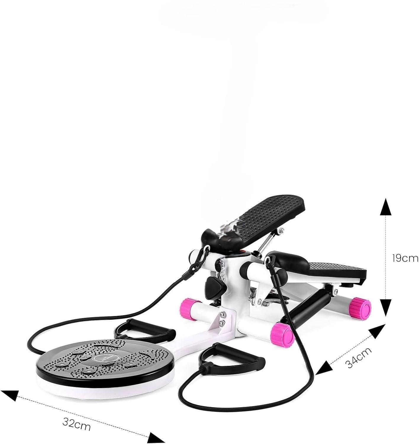 mini eliptica Home Fitness multifuncional ajustable-rosa-3