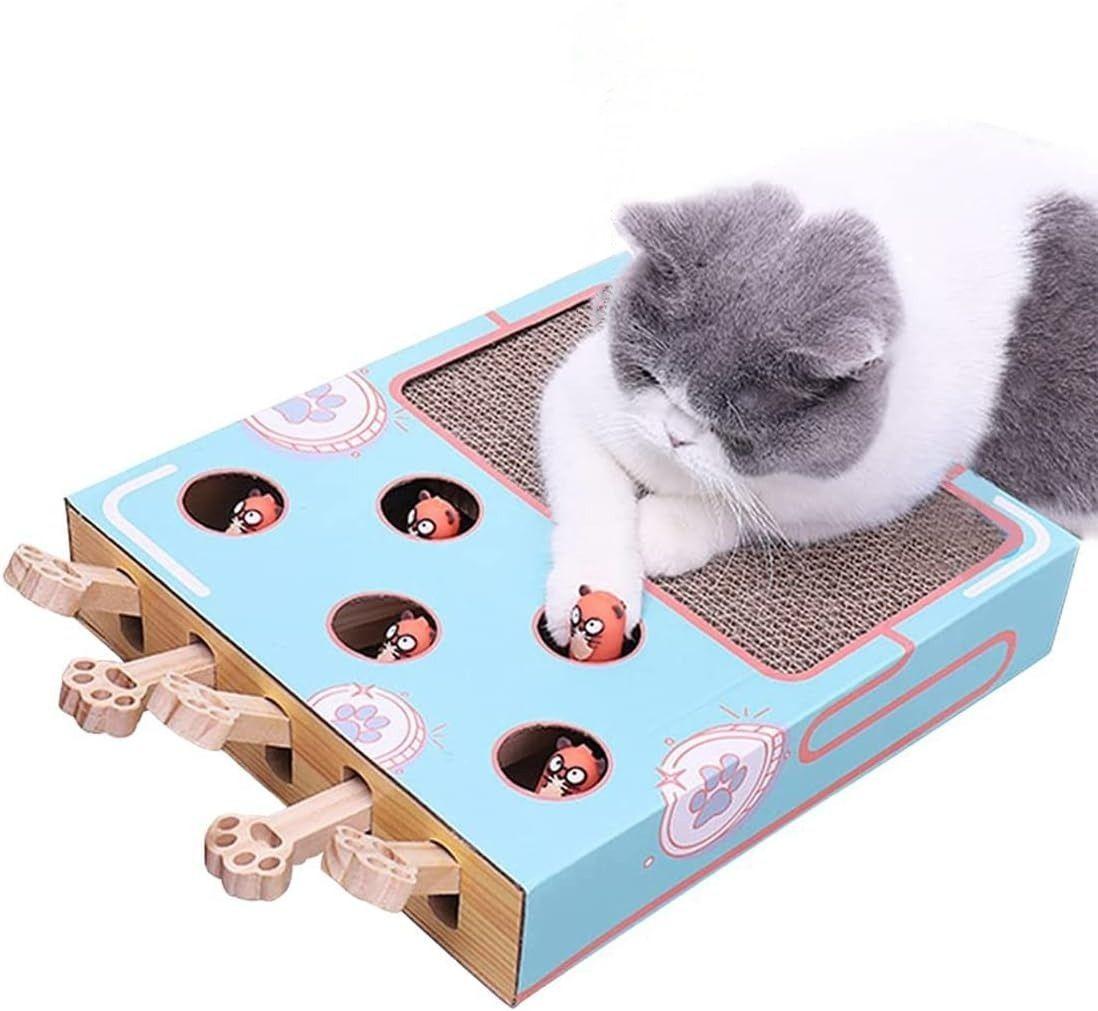 Juguetes para gatos golpea al topo con rascador para gatos-2