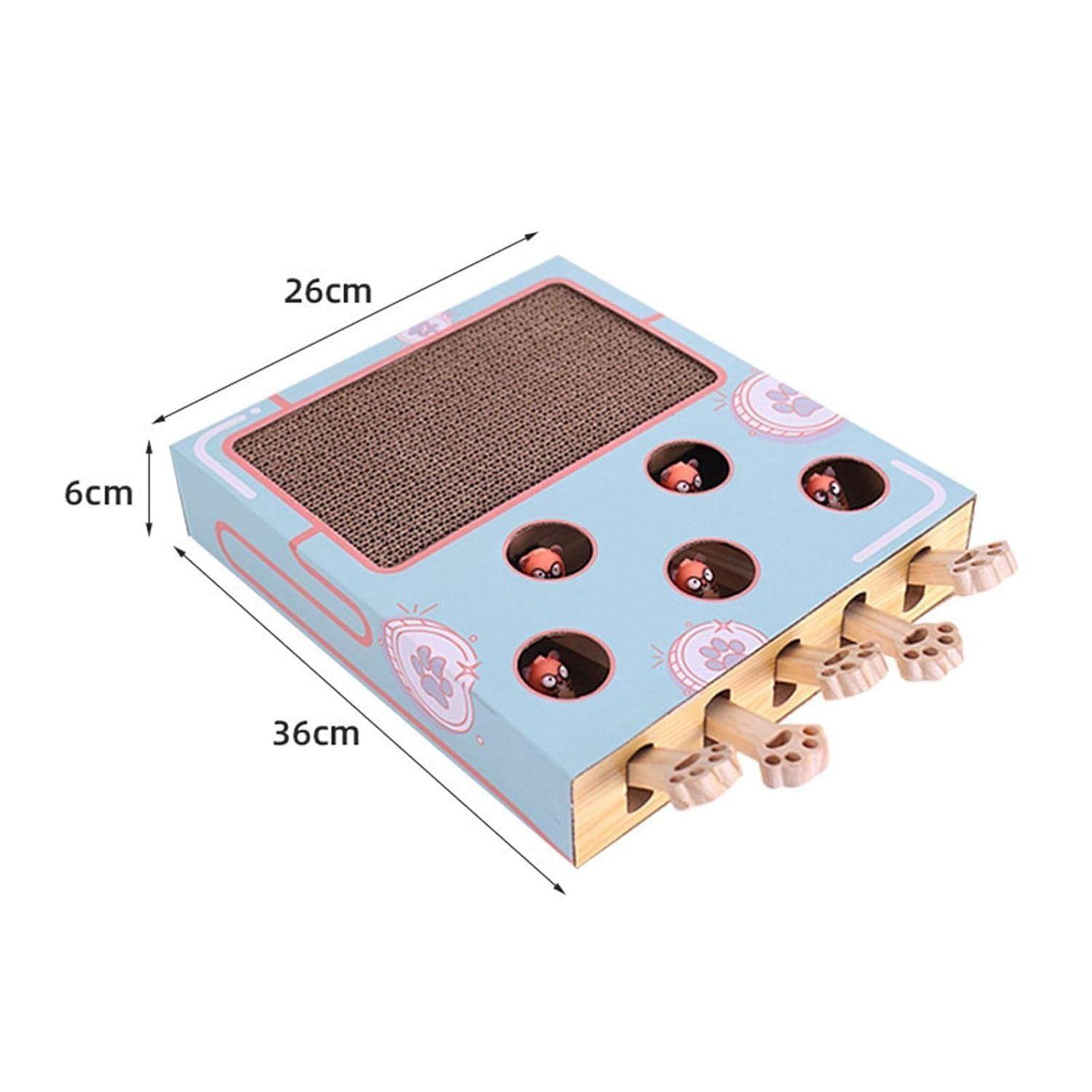 Juguetes para gatos golpea al topo con rascador para gatos-3