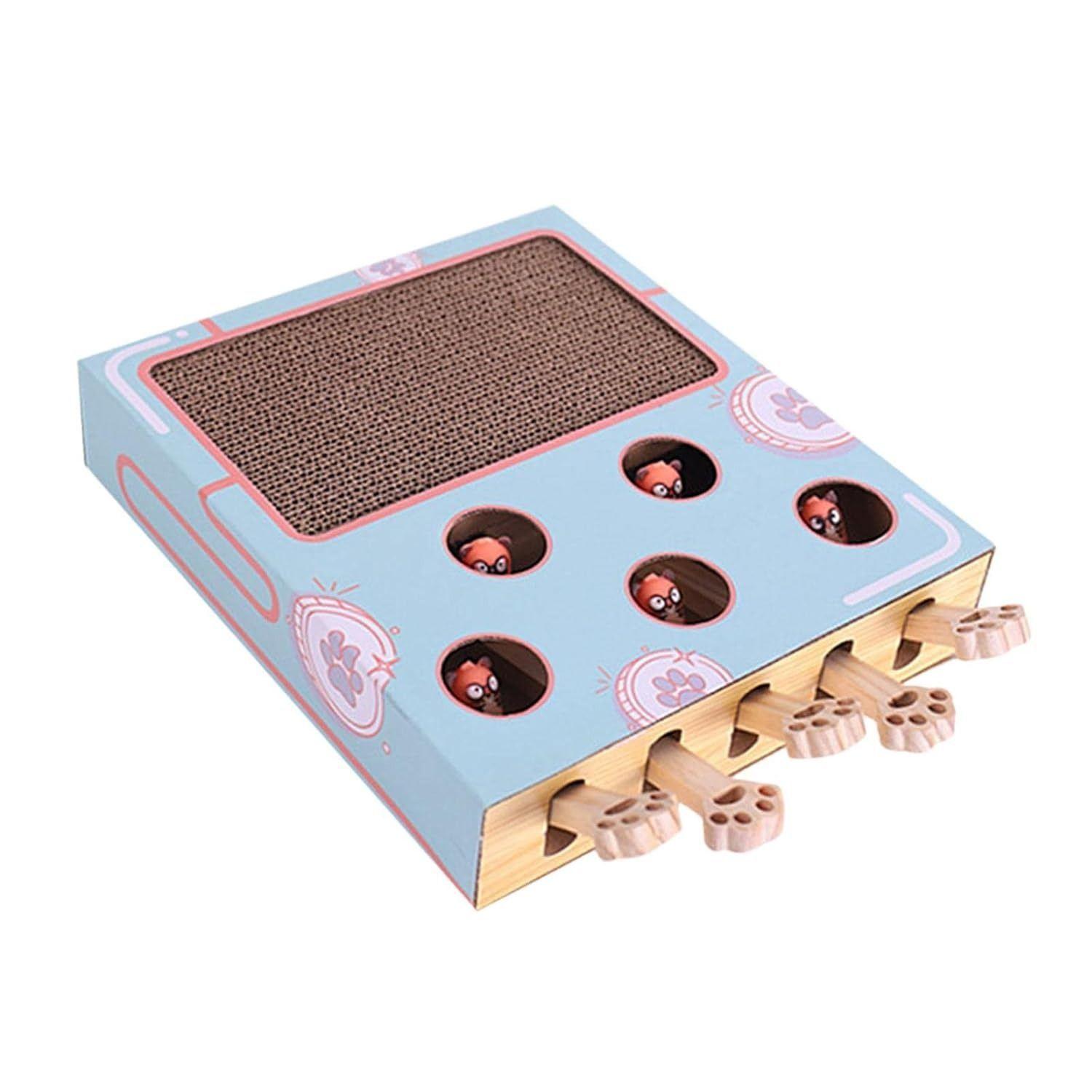 Juguetes para gatos golpea al topo con rascador para gatos-6