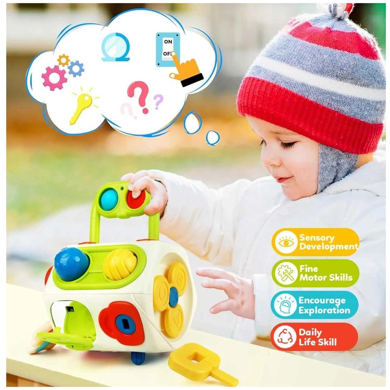 Ocho lados cubo de rubik educacional multifuncional juguetes-3