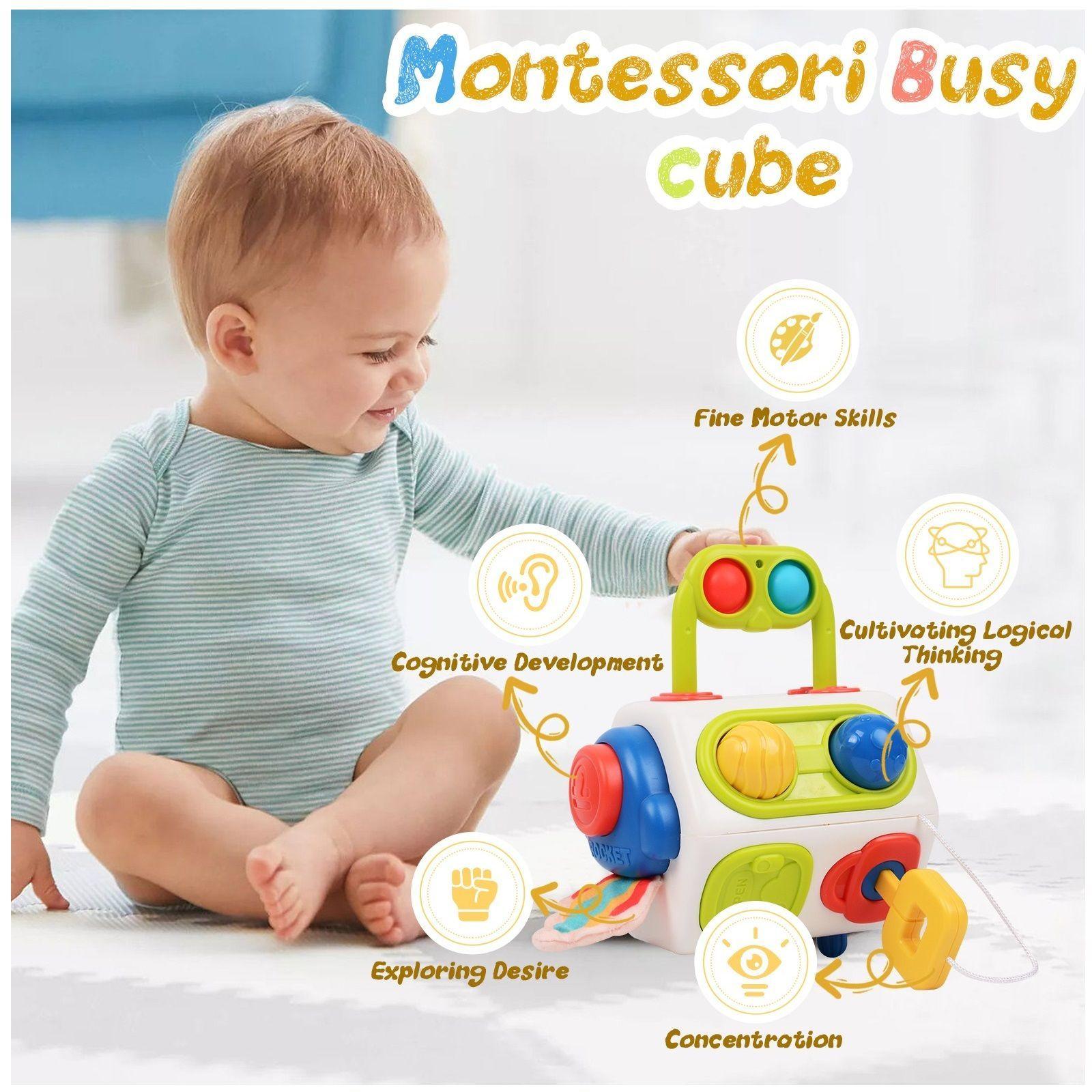 Ocho lados cubo de rubik educacional multifuncional juguetes-6