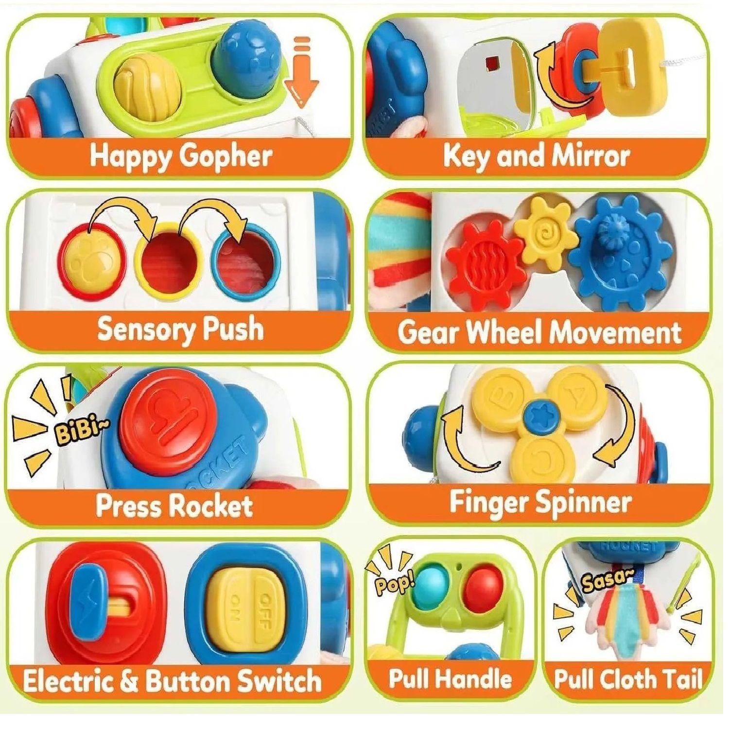 Ocho lados cubo de rubik educacional multifuncional juguetes-7