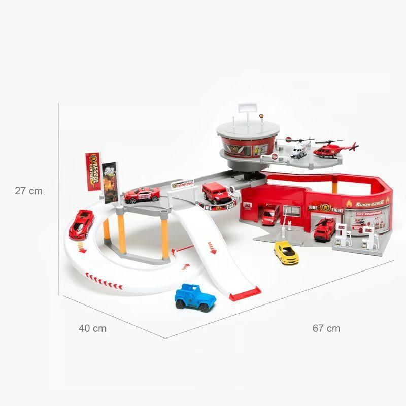 Estacionamiento contra incendios Juguetes Con Vehículos-7