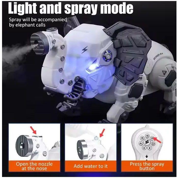 juguetes elefante de control remoto multifuncional Con spray-2