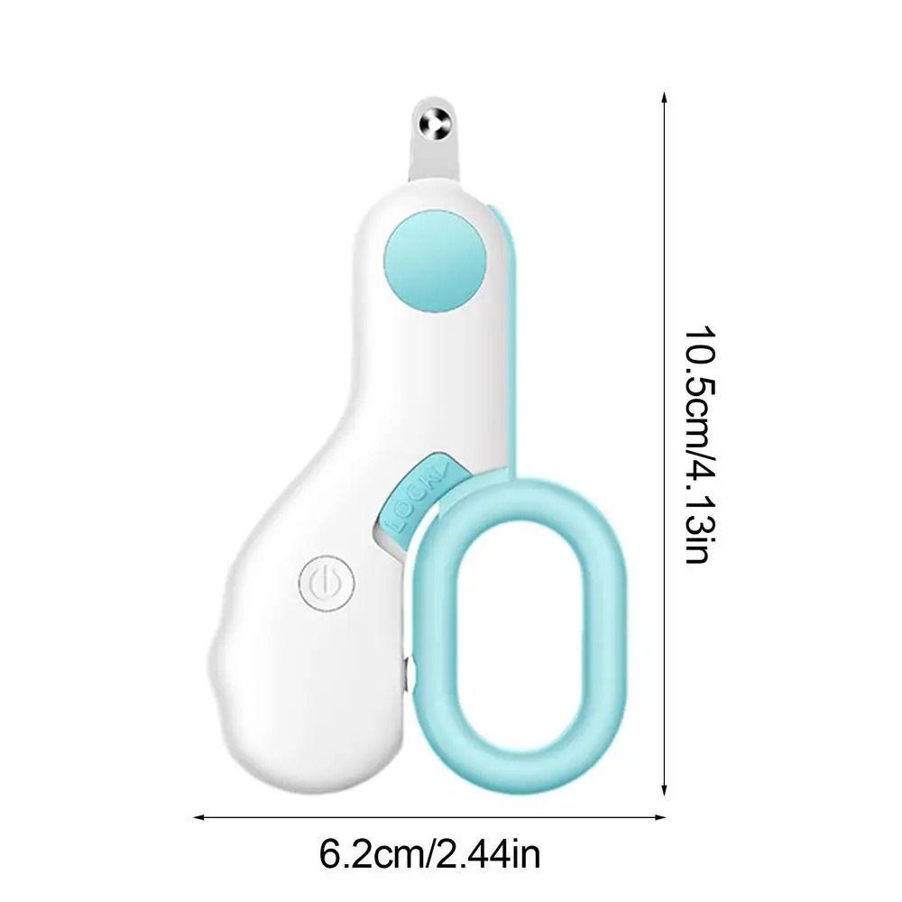 Cortaúñas para mascotas agujero redondo con Luces LED-2