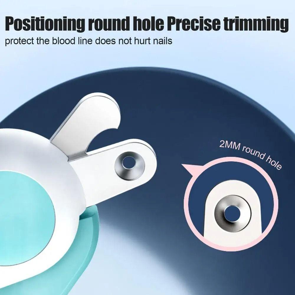 Cortaúñas para mascotas agujero redondo con Luces LED-3