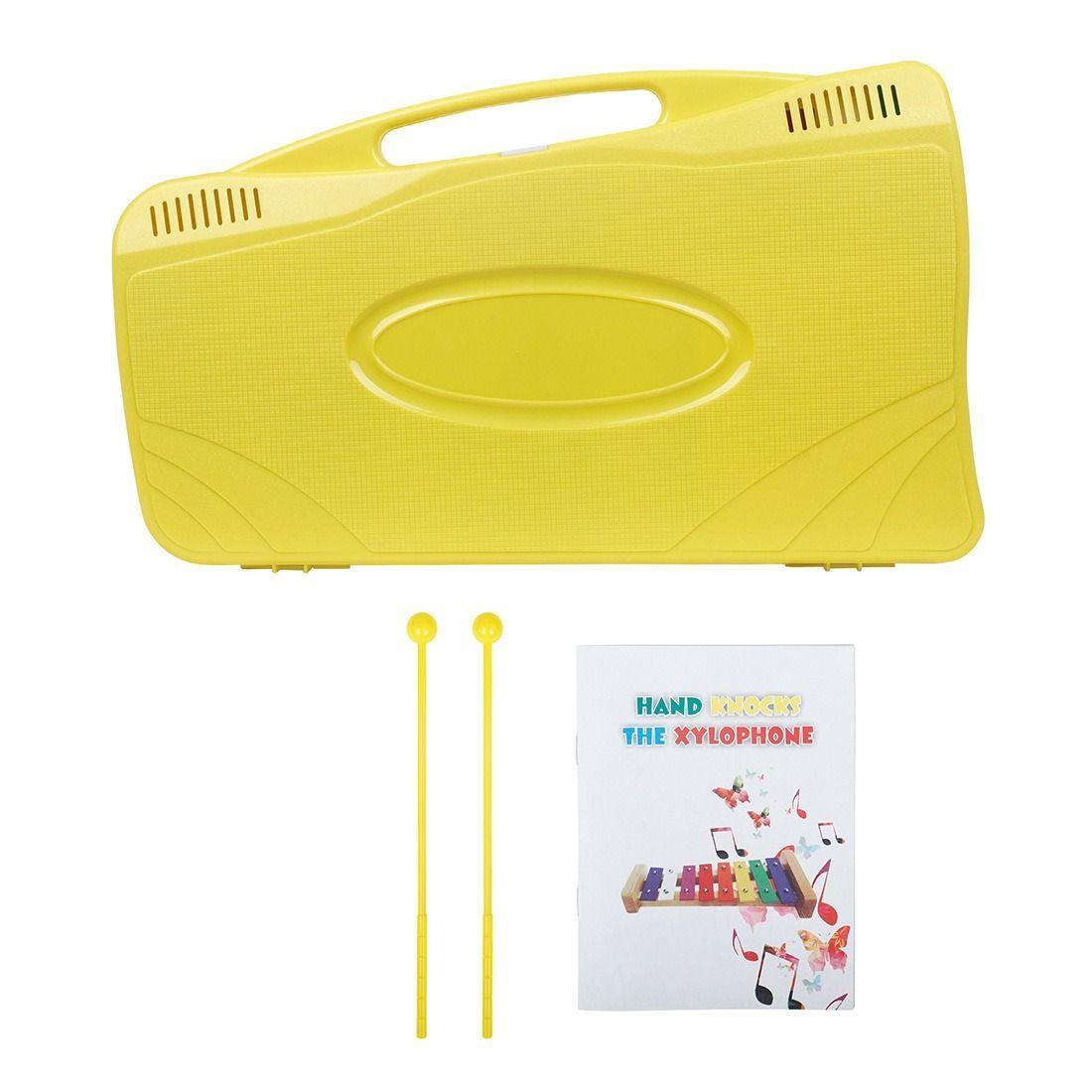 Juguetes Metalófono 25 notas para preescolares amarillo-6