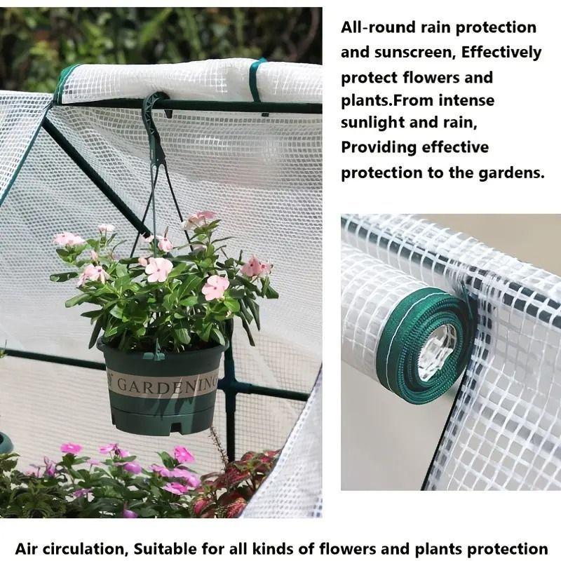 Invernadero de suelo casa armable Bodegas de jardín 180x90x90cm-5