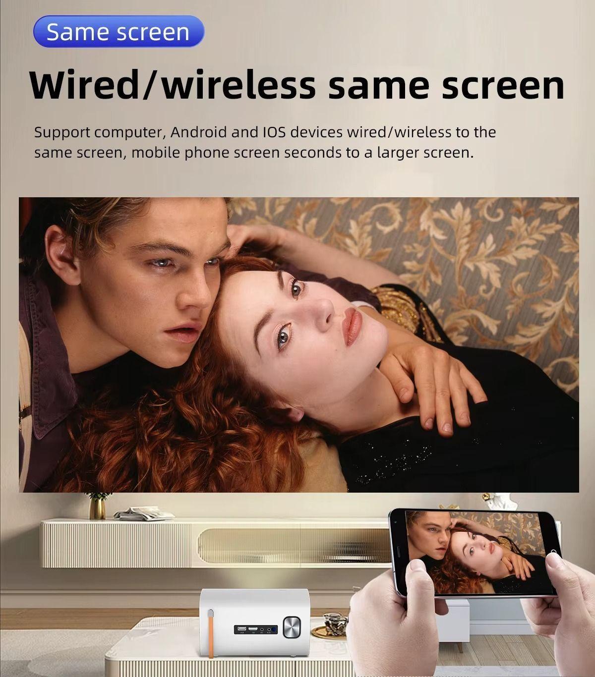 Proyector T100 260 ANSI 720P USB HDMI WIFI-3