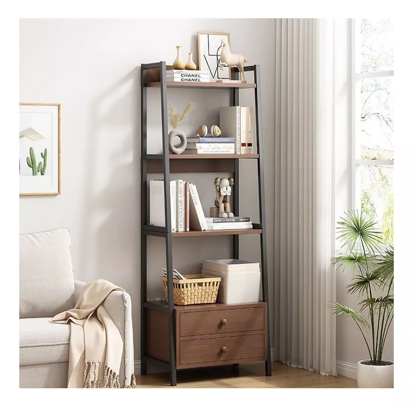 Estante Vitrina Escaleras De Metal Multiusos 4-tier Almacenamiento-3