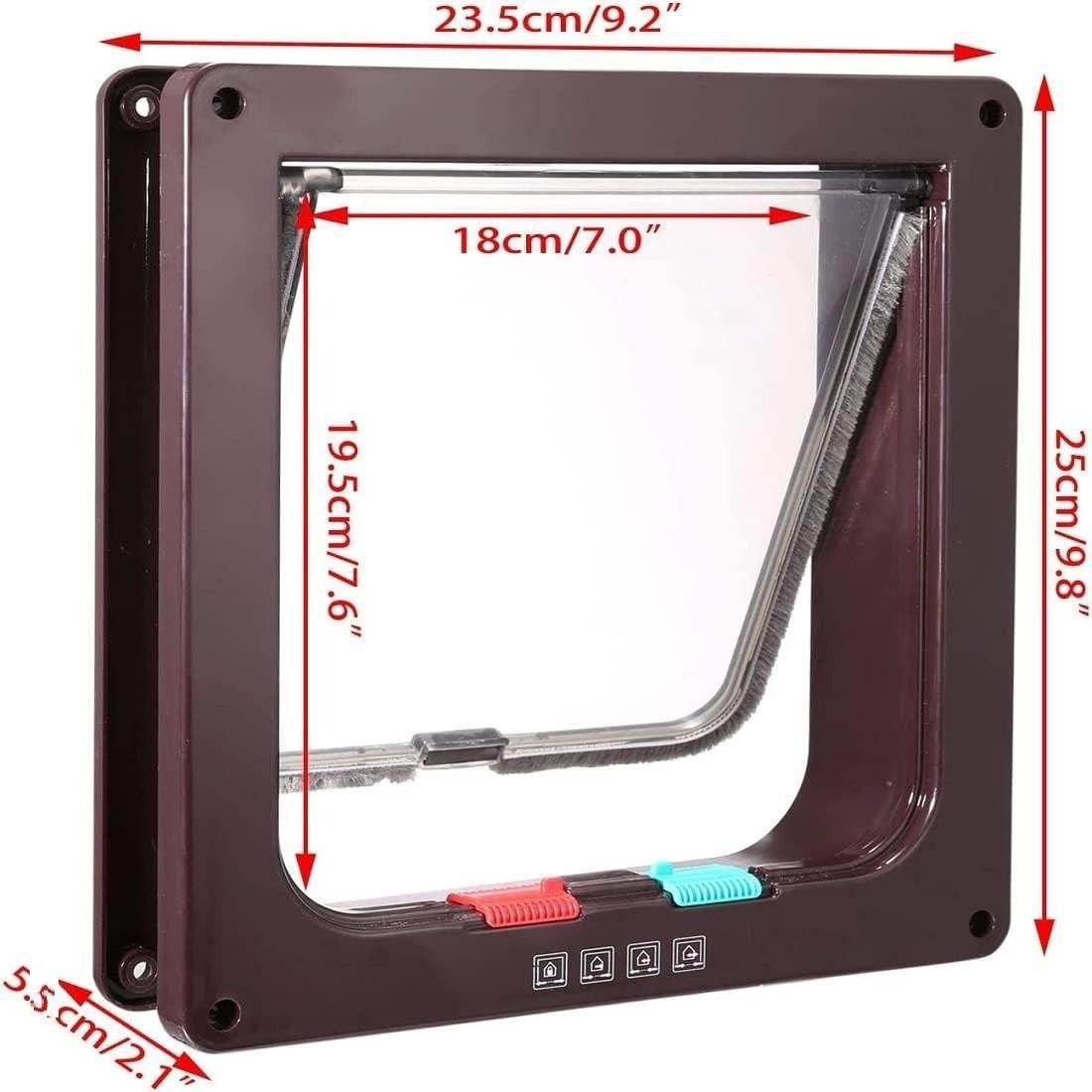 Puerta para mascotas 25 x 23.5 x 5.5 cm Grande Mascota L-2