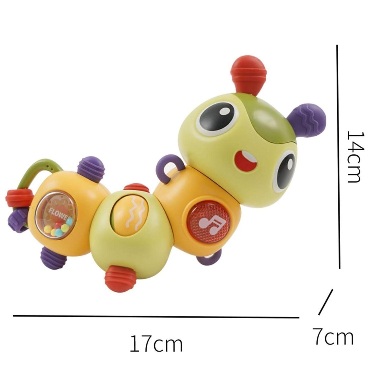 juguetes Oruga educativo Con luz y música Rotación de 360°-2