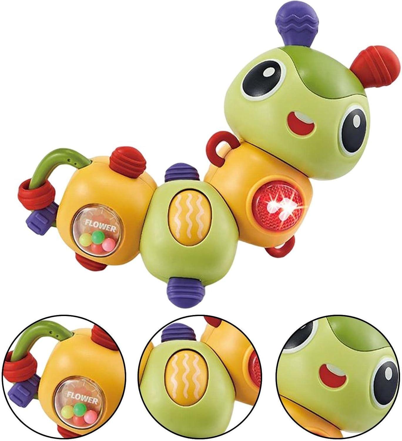 juguetes Oruga educativo Con luz y música Rotación de 360°-5