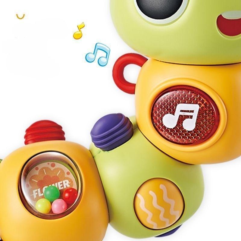 juguetes Oruga educativo Con luz y música Rotación de 360°-6