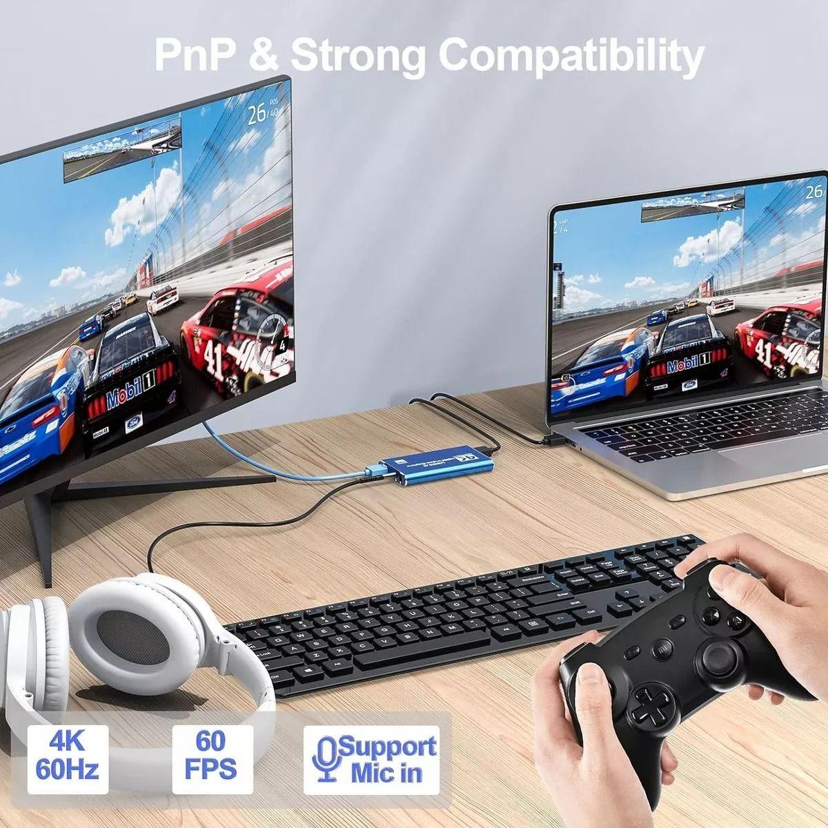 Tarjeta De Captura De Audio Video 4K HD 60HZ 1080P USB-4