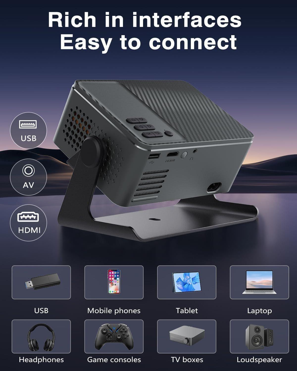 Proyector A32C 300 ANSI 1080P USB HDMI WIFI-2