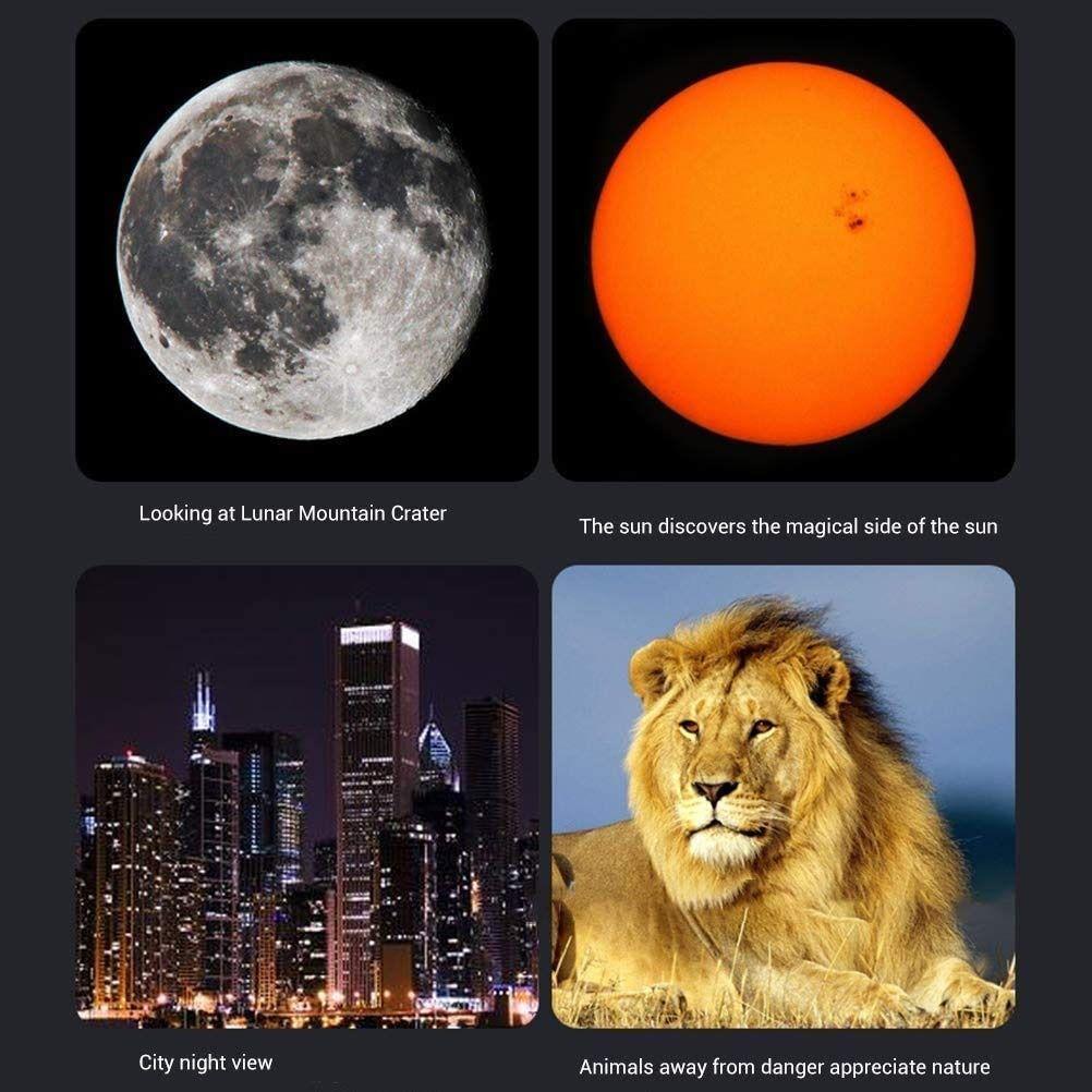 Telescopio Astronómico Con Trípode y Soporte Para Teléfono 15X A 150X-2