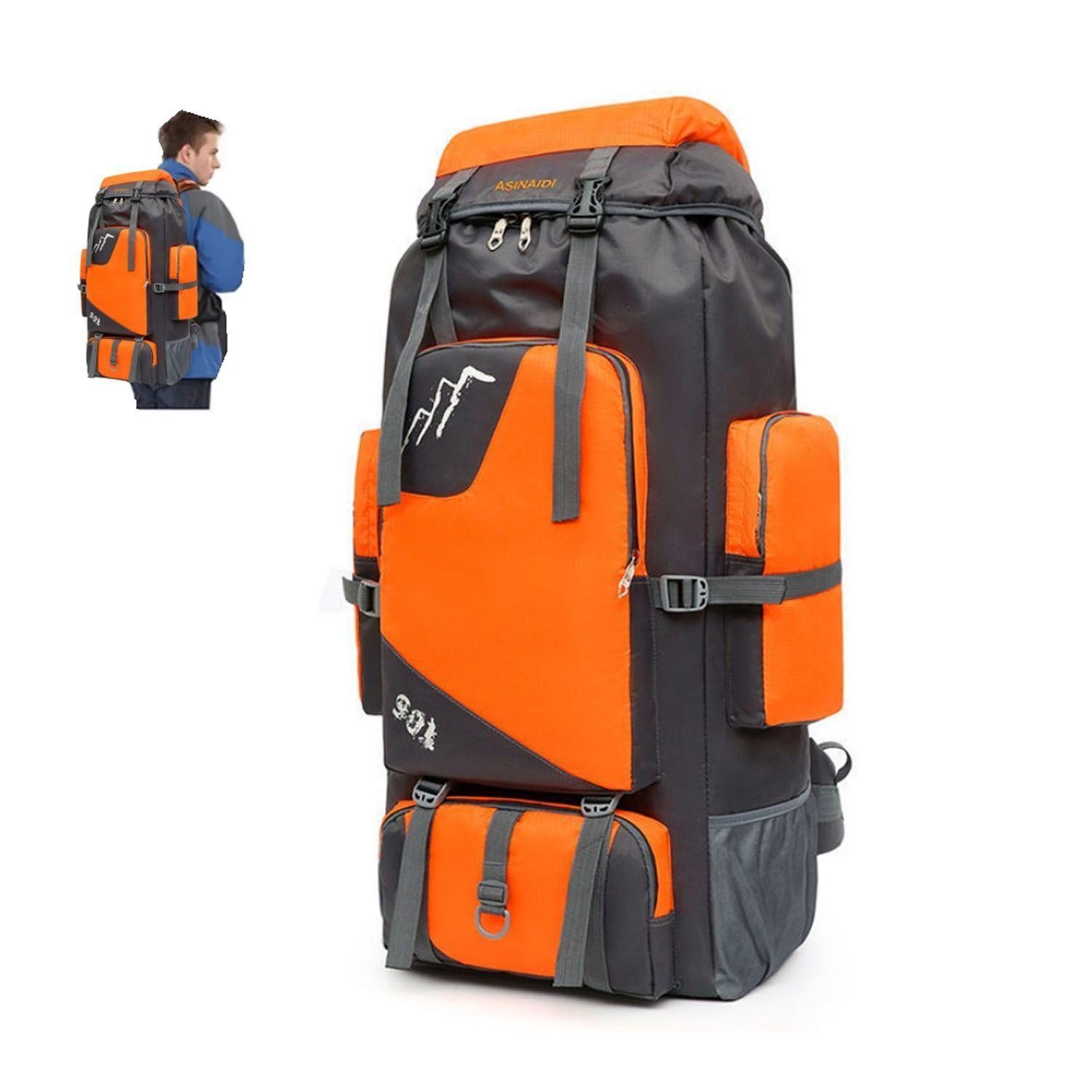 Mochila De Camping Viaje Senderismo De Montañis Exterio 90L-0