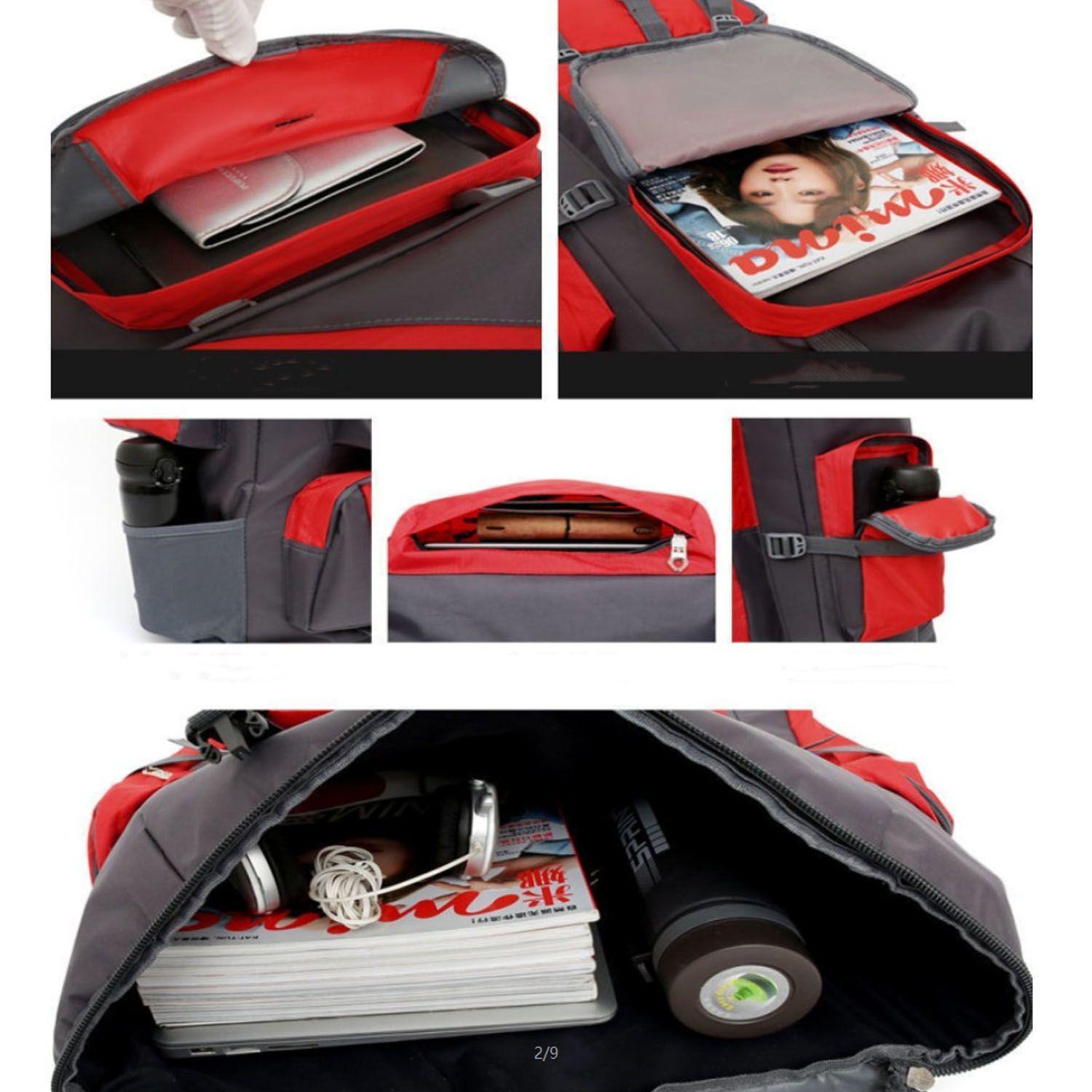 Mochila De Camping Viaje Senderismo De Montañis Exterio 90L-3