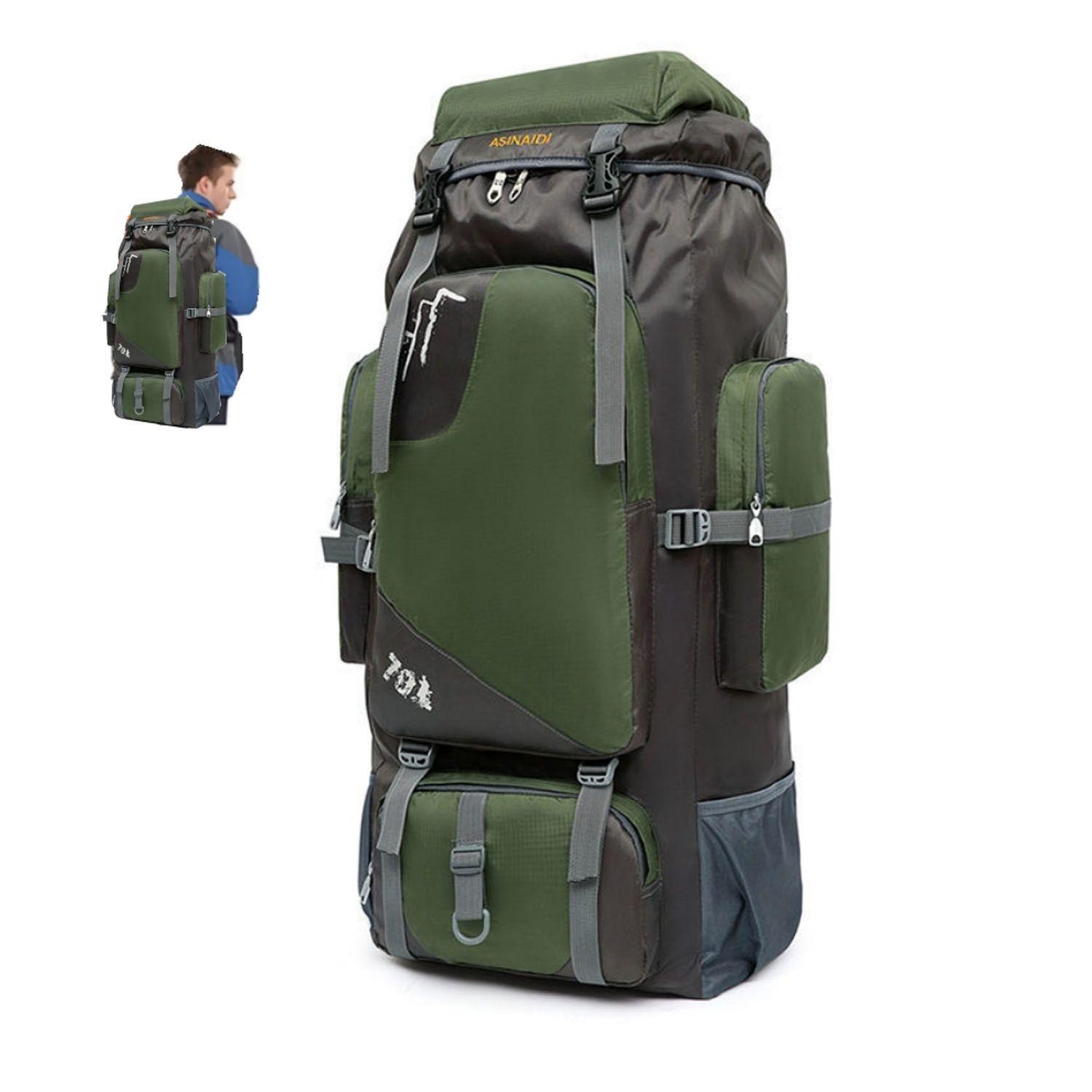Mochila De Camping Viaje Senderismo De Montañis Exterio 90L-0