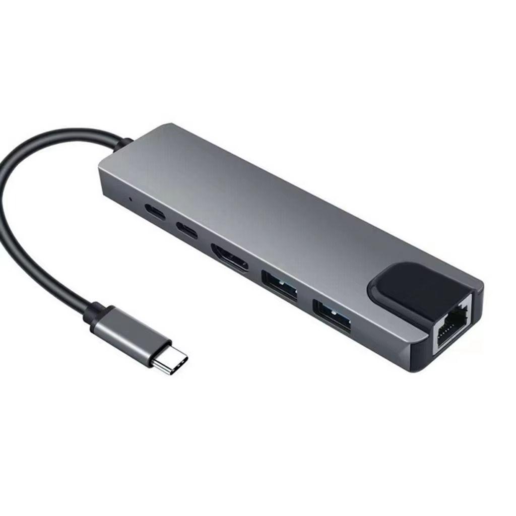 Hub HDMI Adaptador Multipuerto 6 en 1 Para Macbook Windows-7