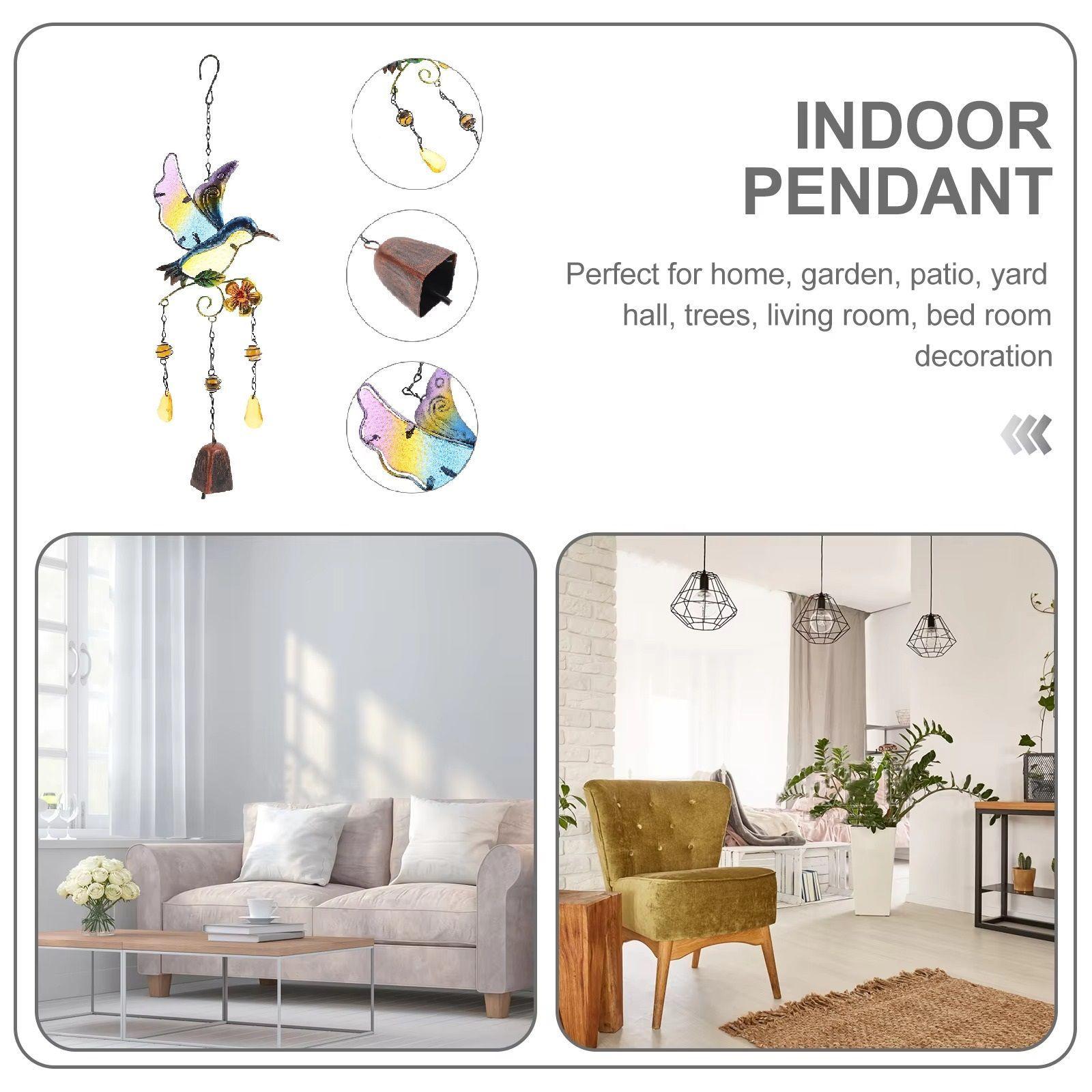 Campana de Viento Colibrí 44 cm Colgante decoración-2