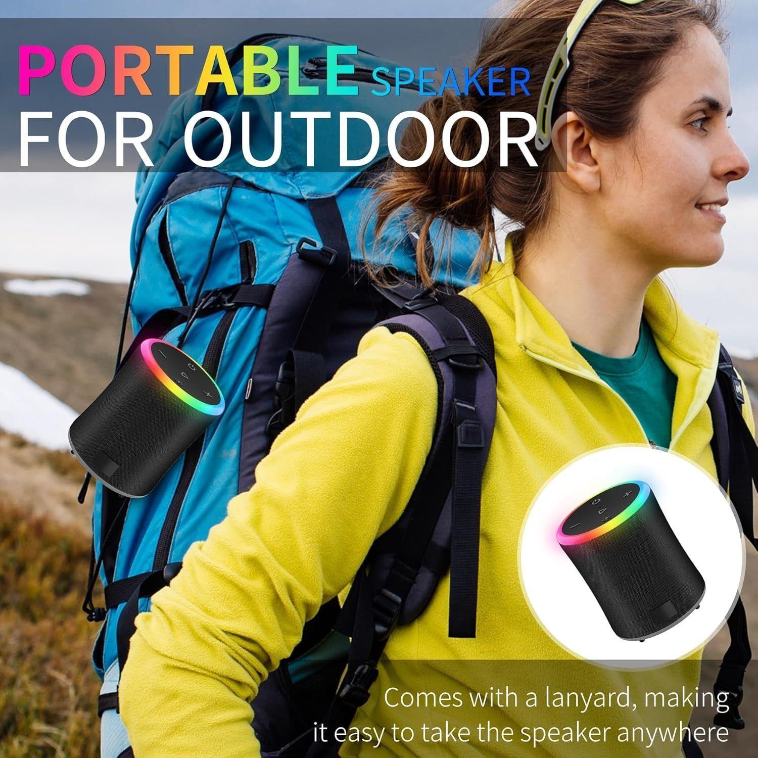 Parlante Bluetooth Portatil con Emparejamiento Estéreo PX7 RGB-7