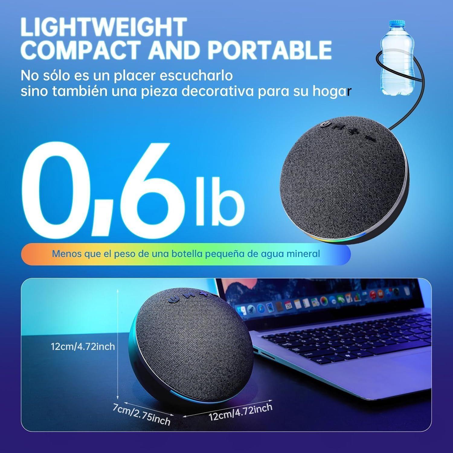 Parlante Gamer Bluetooth Con Rgb Luces Portátil Con 4 Modos-3