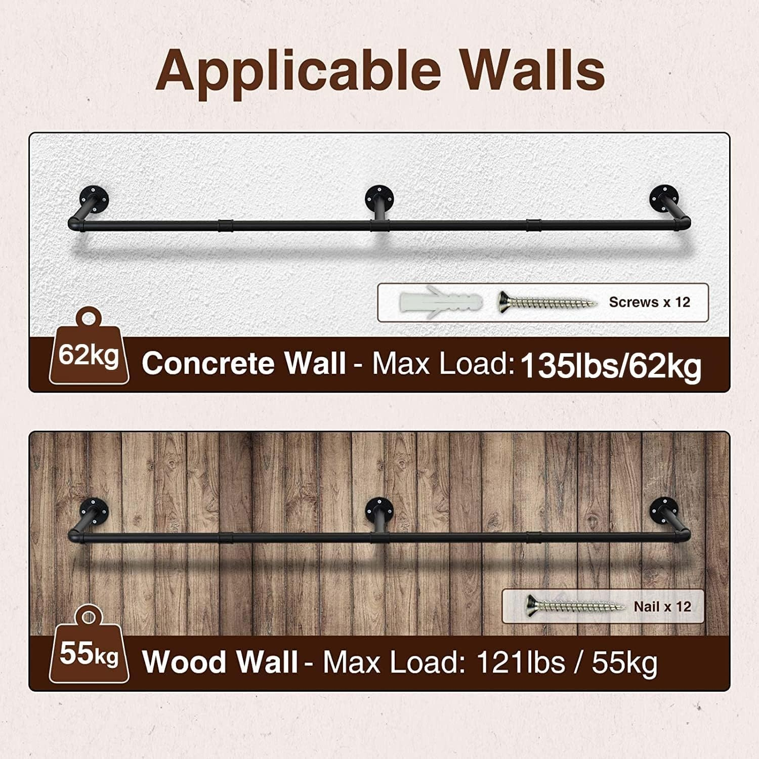 Estante De Almacenamiento De Pared Para Ropa Unipolar-2