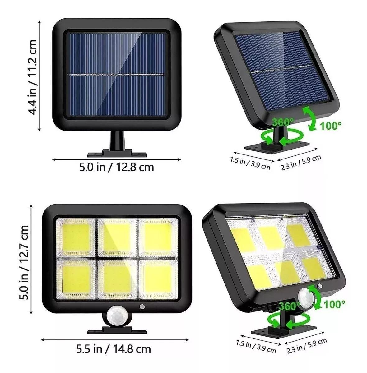 Lámpara pared Luces de la calle Lámparas Solar Exteriores Con Sensor-3