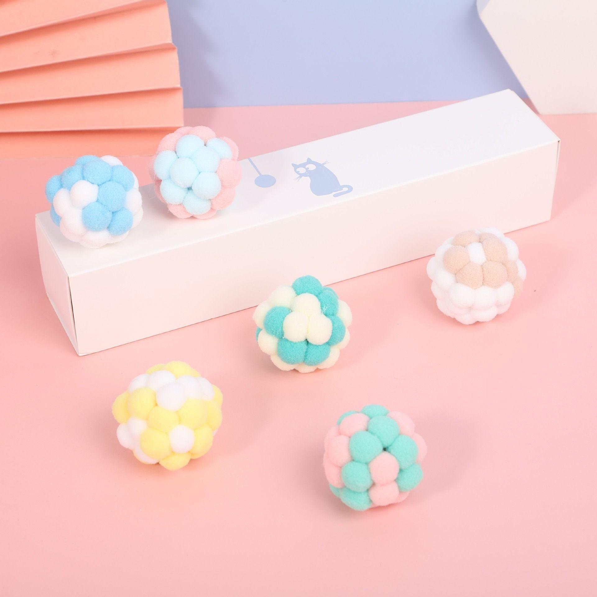 Set 6 Juguetes para gatos Con campana juguetes para mascotas-6