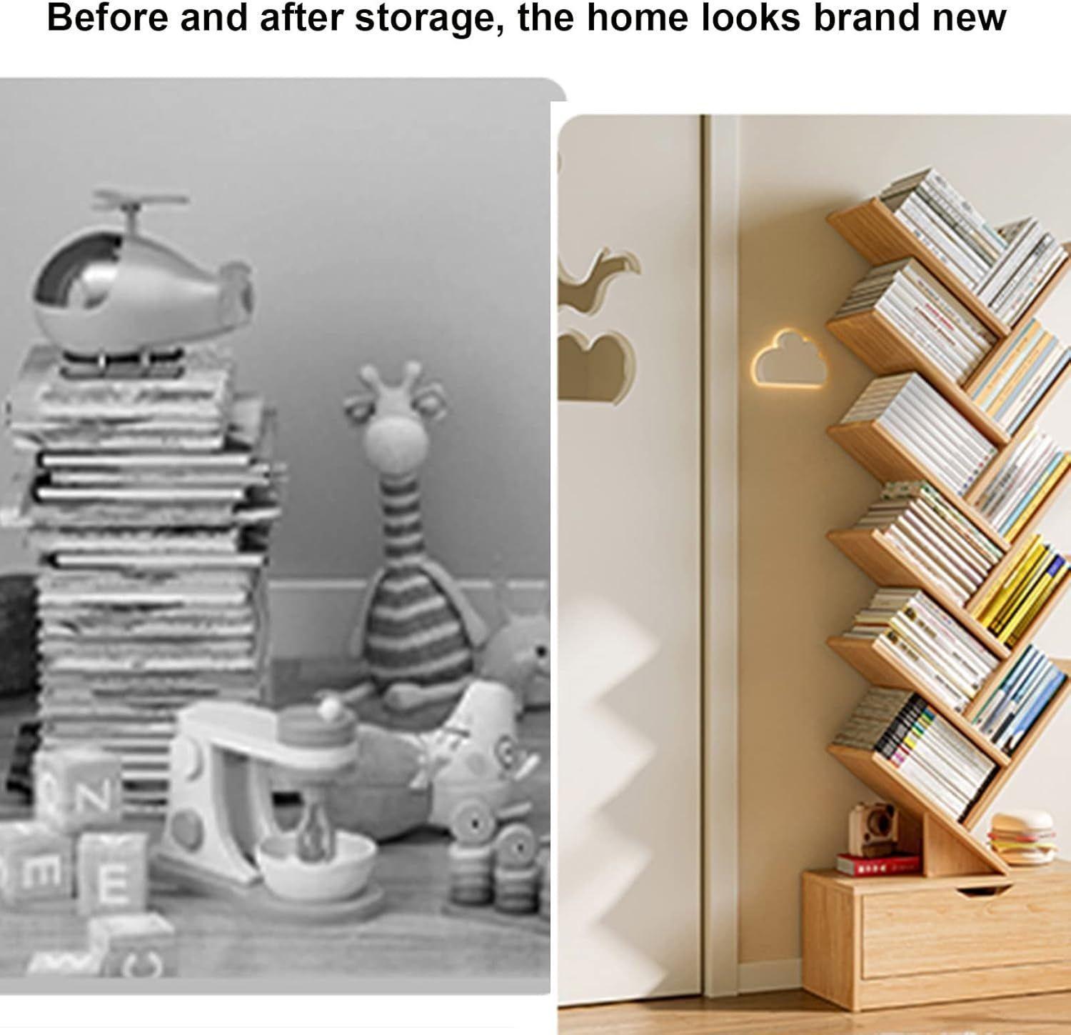 Biblioteca Librero De Arbol Organizador De Libros Alto 158cm-2