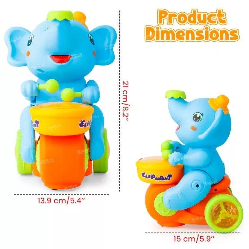 juguetes acrobático elefante bebé Con luces y música-5