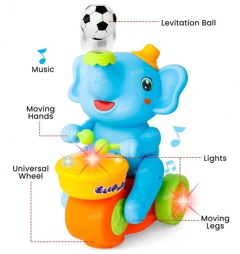 juguetes acrobático elefante bebé Con luces y música-6