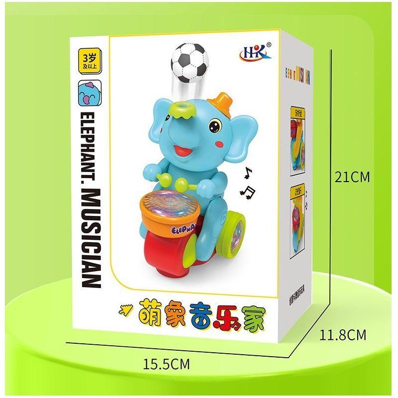 juguetes acrobático elefante bebé Con luces y música-7