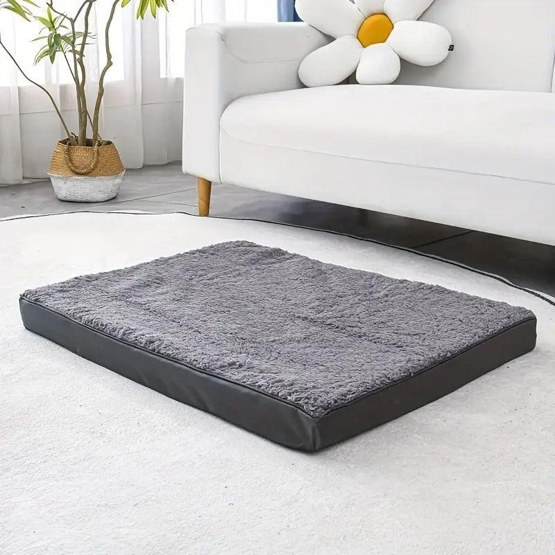 Cama M Para Mascota Perros Y Gatos 76X51X8cm gris-2