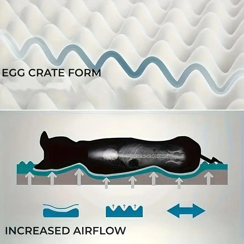 Cama M Para Mascota Perros Y Gatos 76X51X8cm gris-3