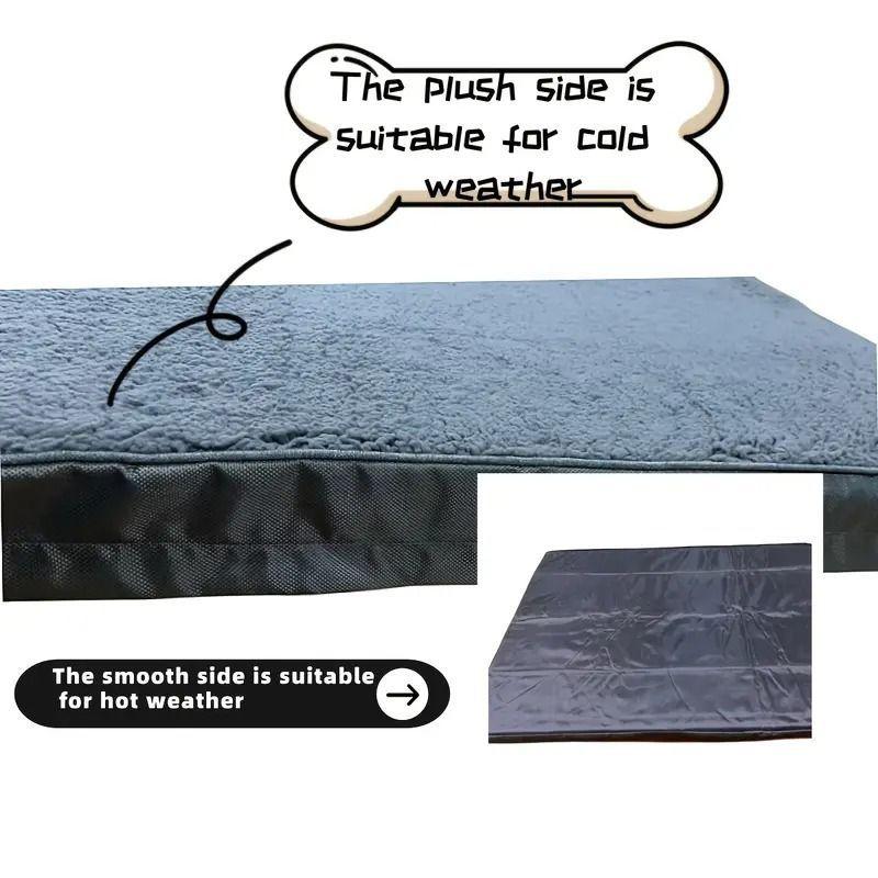 Cama M Para Mascota Perros Y Gatos 76X51X8cm gris-5