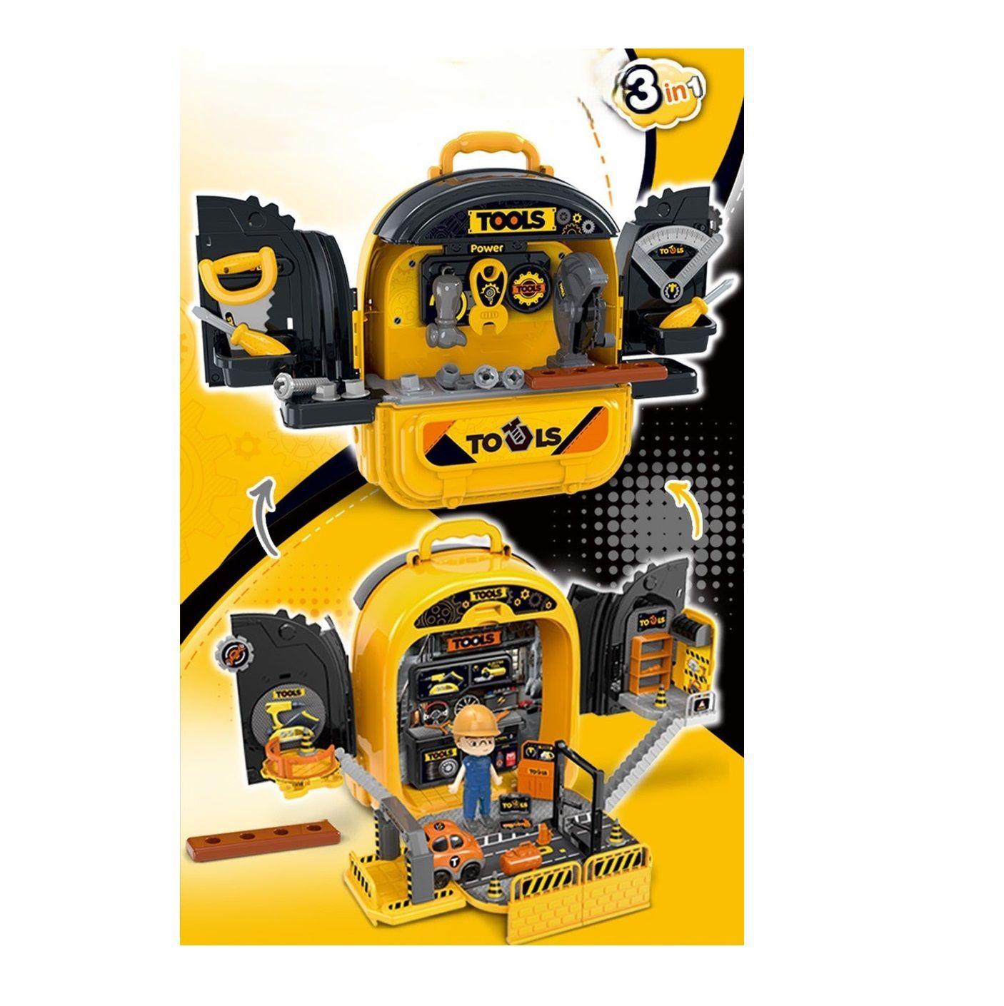 3-in-1 toy juguetes Mochila para herramientas de ingeniería-4