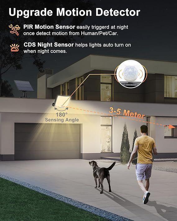 Lámpara de pared Dividida Solar Exterior Impermeable IP65-5