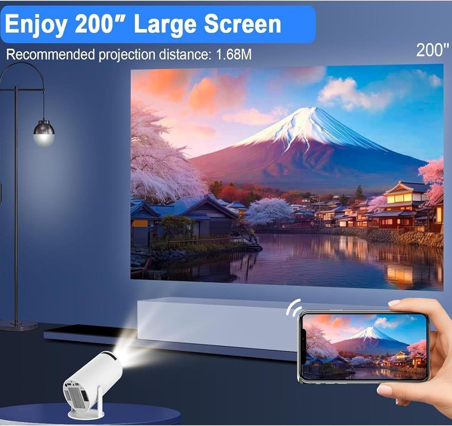 Proyector HY300 Pro 160 ANSI 720P USB HDMI WIFI-3