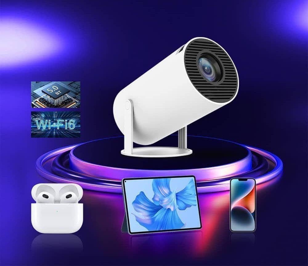 Proyector HY300 Pro 160 ANSI 720P USB HDMI WIFI-7